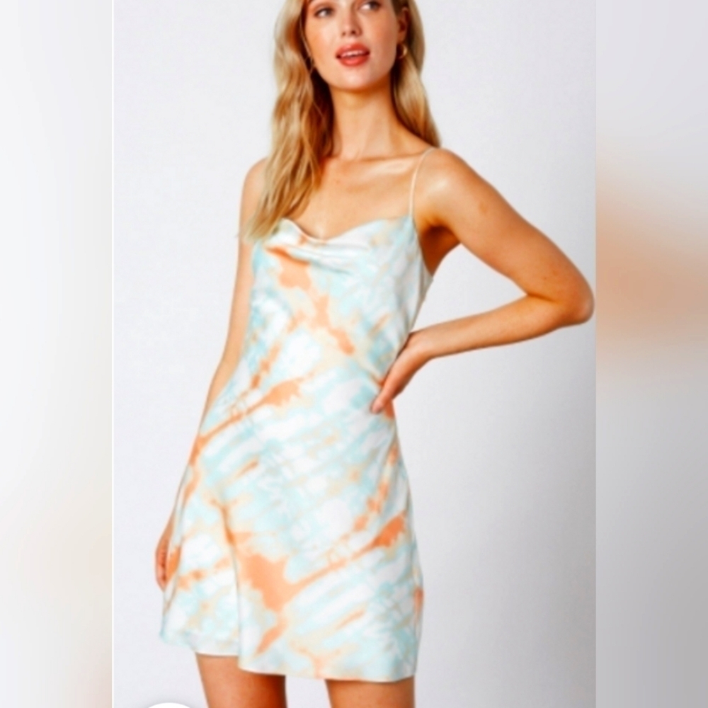 L love Tie Dye Midi Dress